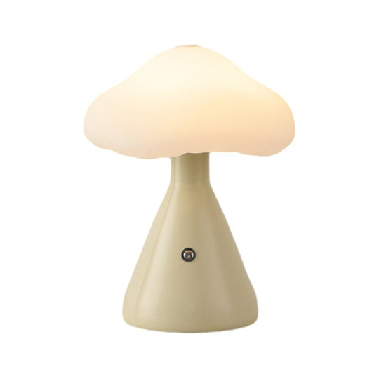 6.3" Metal Mushroom Cloud LED Table Lamp – Cordless Touch Control