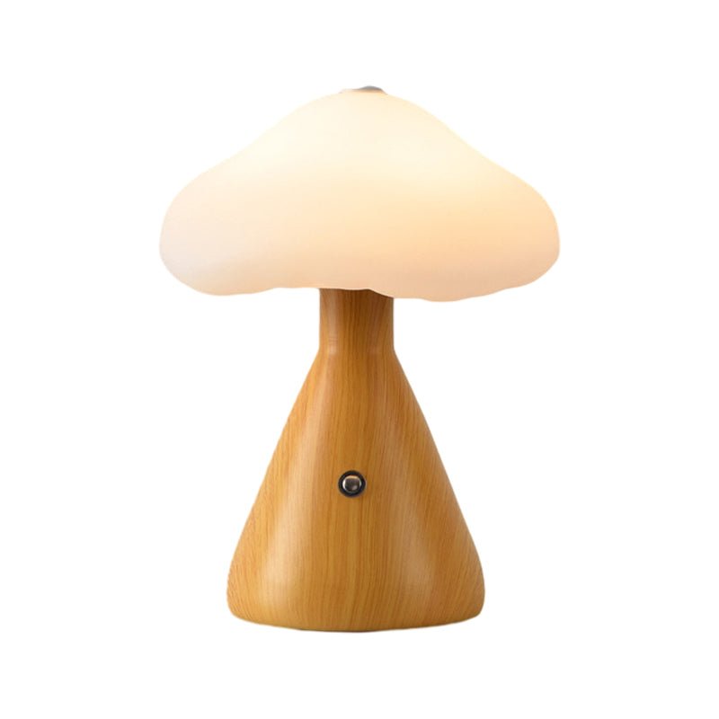 6.3" Metal Mushroom Cloud LED Table Lamp – Cordless Touch Control