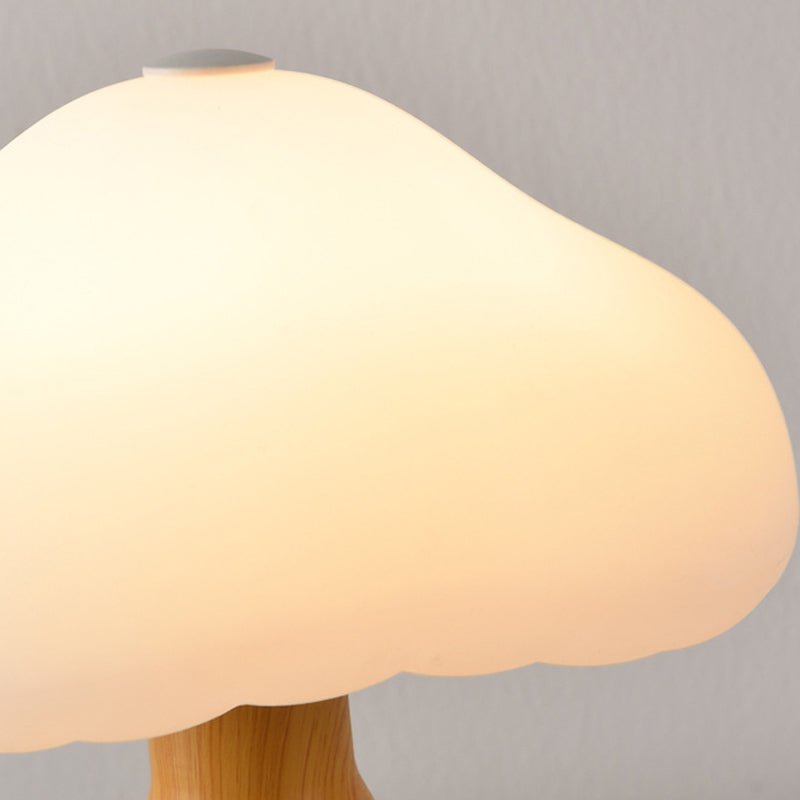 6.3" Metal Mushroom Cloud LED Table Lamp – Cordless Touch Control