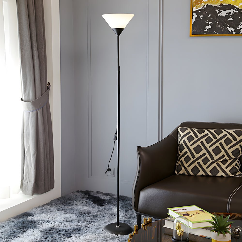 67 Inch Modern Torchiere Uplight Floor Lamp with Adjustable Sidelight