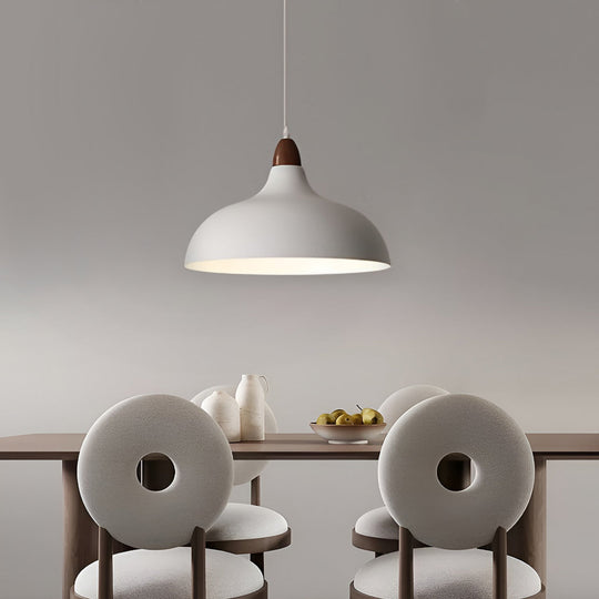 Round E27 12W White Nordic Pendant Light Hanging Lamp Chandelier