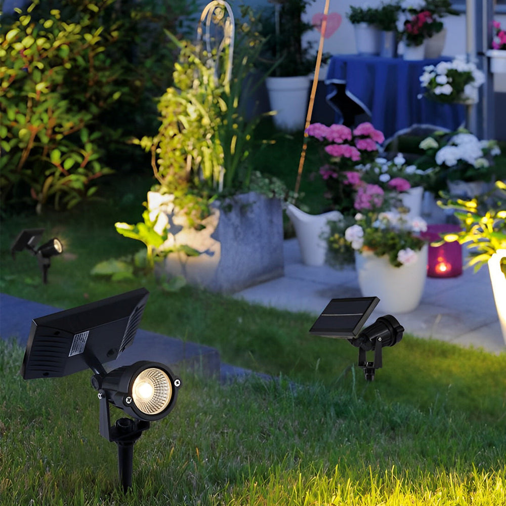 Adjustable Waterproof LED Multicolor Dimmable Solar Powered Spot Light