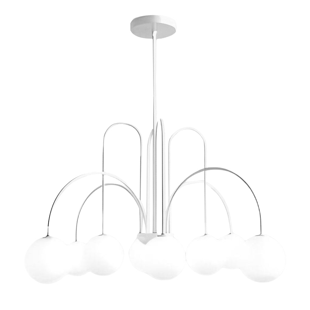 6/8 Lights Iron Glass Creative Nordic Chandelier Ceiling Light