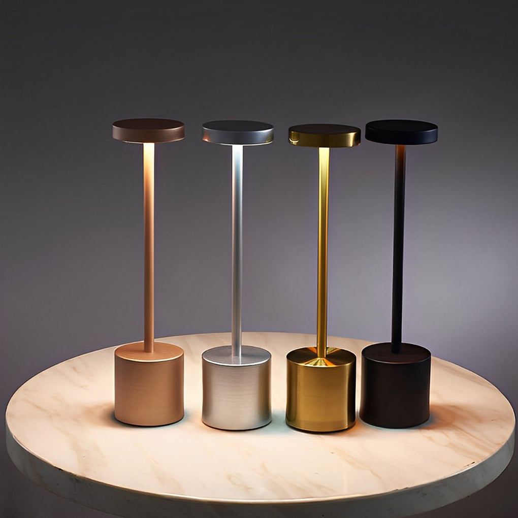 Rechargeable Portable Modern Rod Table Lamp – Cordless LED Lighting with USB Charging