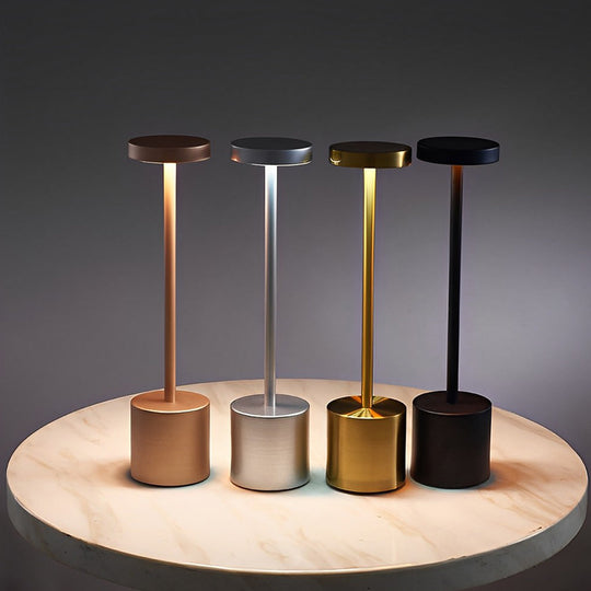 Rechargeable Portable Modern Rod Table Lamp – Cordless LED Lighting with USB Charging