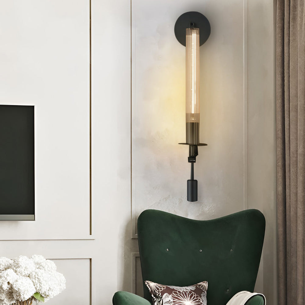 Creative Crystal Lampshade Postmodern Plug-in Wall Lamp