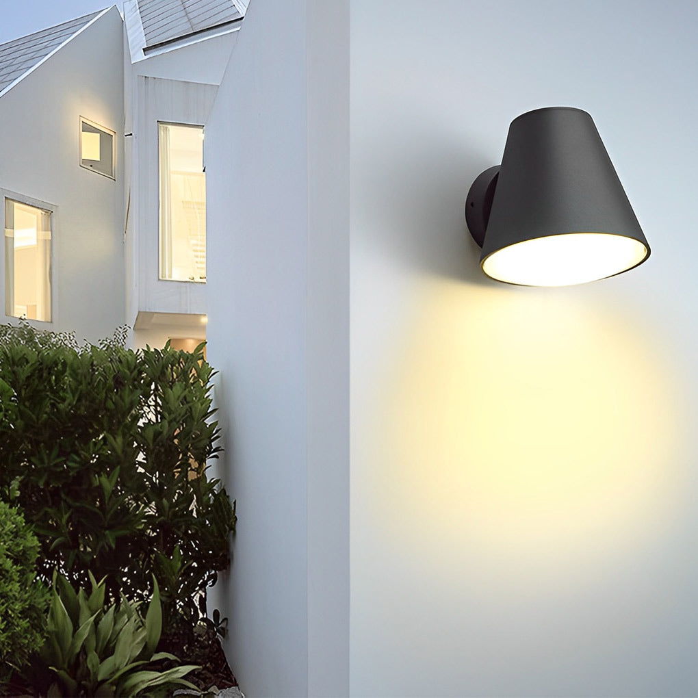 Cone Shape LED Waterproof Modern Outdoor Wall Lamp