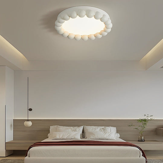 Round Artistic Handmade Three Step Dimming LED Nordic Ceiling Light
