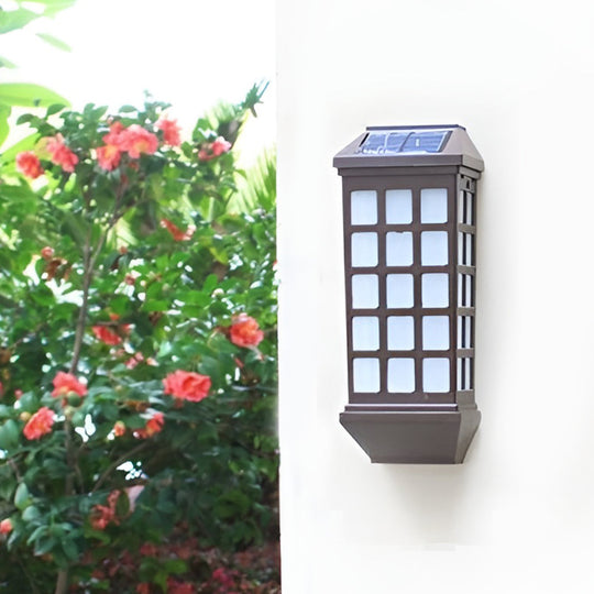 Solar LED Light Controlled Motion Sensor Modern Outdoor Wall Lamp
