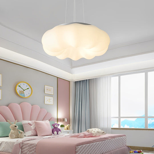 Pumpkin Shape Clouds Stepless Dimming LED White Nordic Ceiling Light