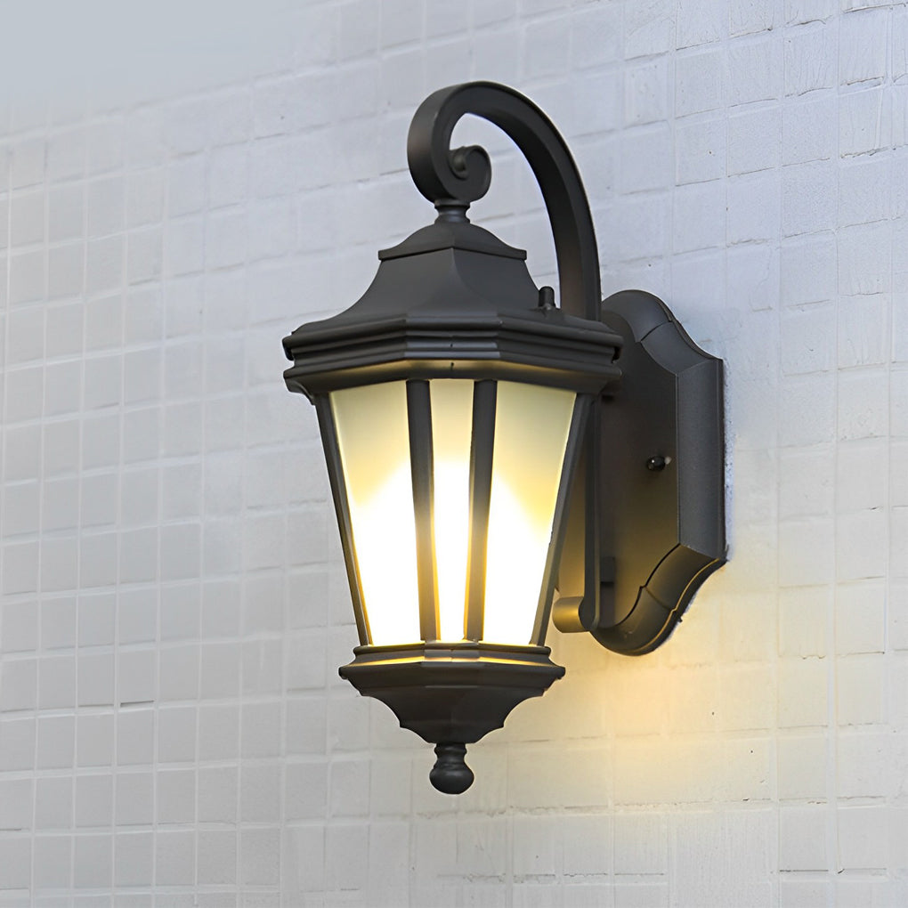 Minimalist Frosted Glass European-Style Outdoor Wall Lamp