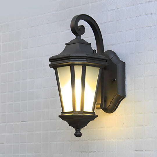 Minimalist Frosted Glass European-Style Outdoor Wall Lamp