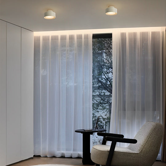 Small Round Aluminum LED Modern Minimalist Surface Mounted Ceiling Light