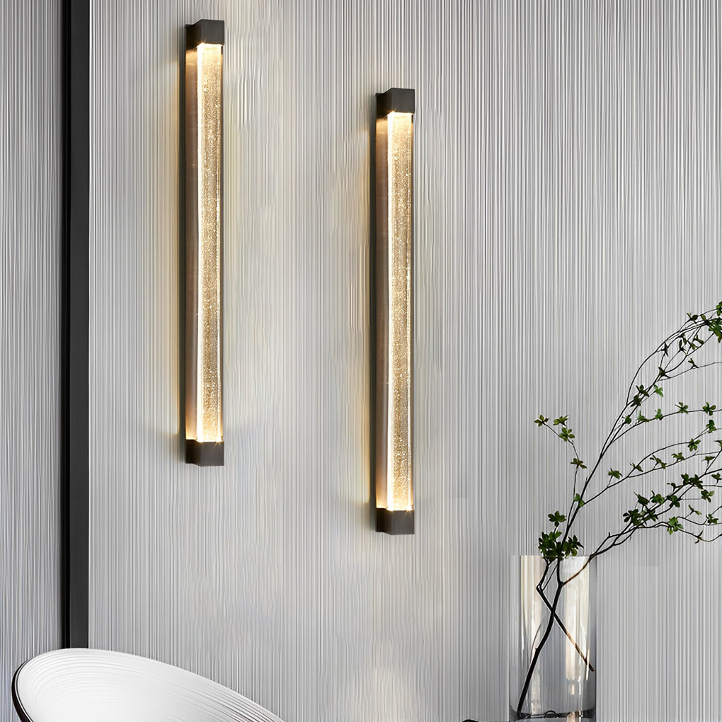 Minimalist Crystal Strip Postmodern LED Wall Lamp