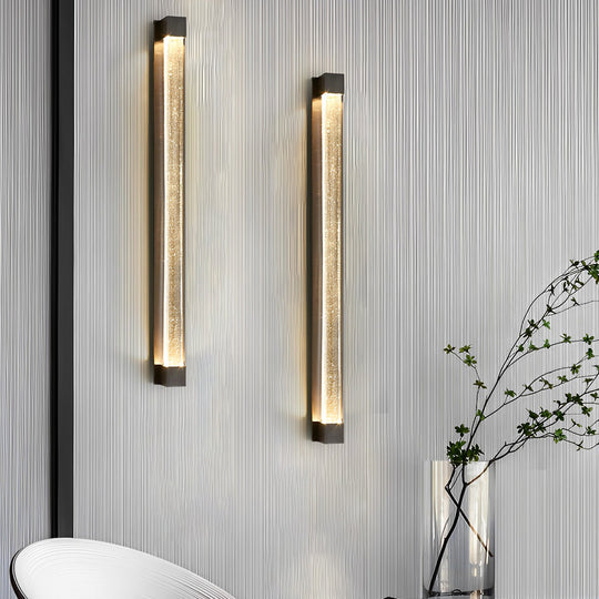 Minimalist Crystal Strip Postmodern LED Wall Lamp