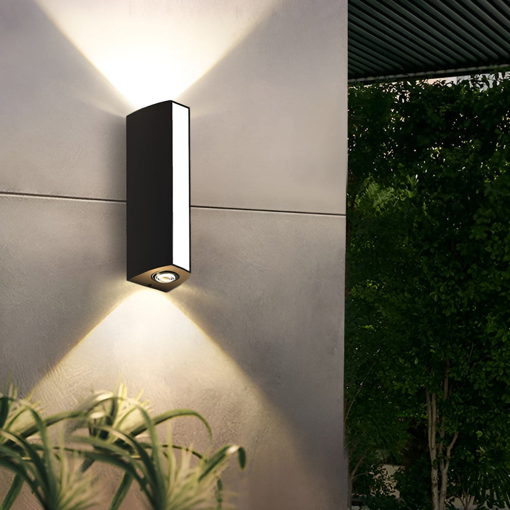 Rectangular LED Up and Down Waterproof Wall Lamp