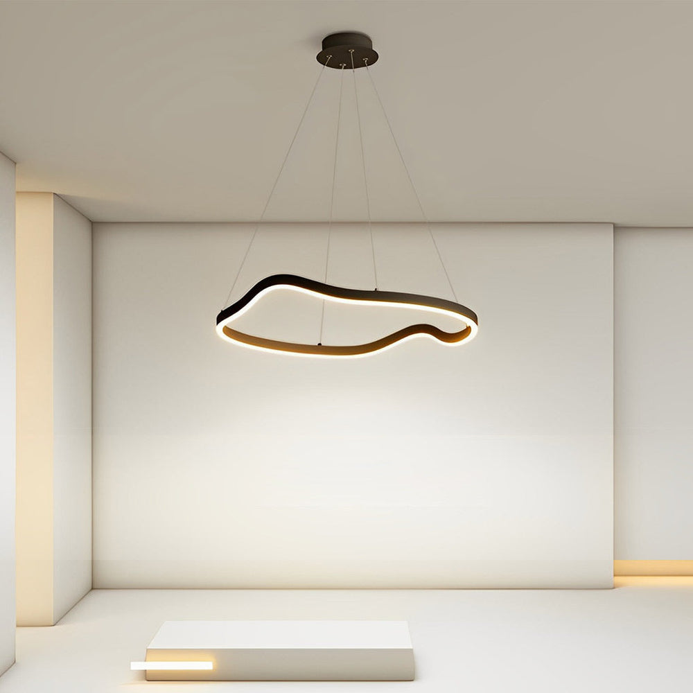Irregular Ring LED Three Step Dimming Minimalist Chandelier Pendant Light