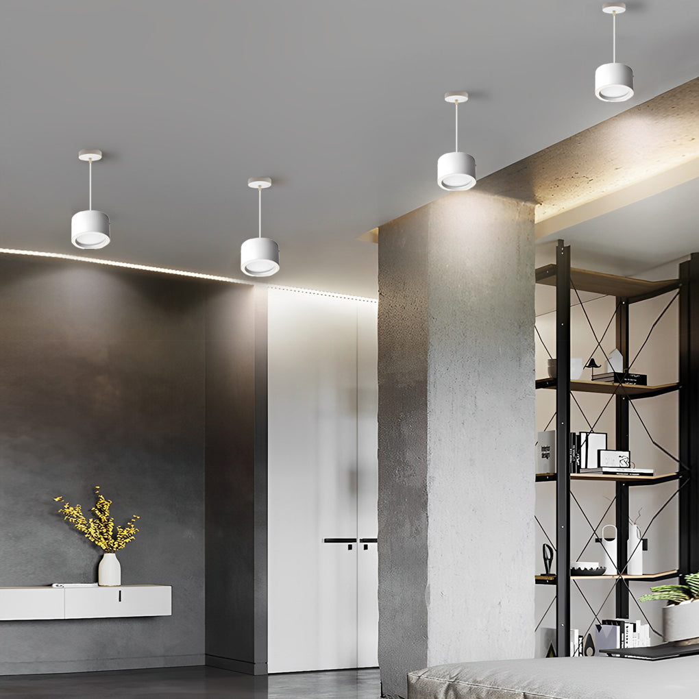 Cylindrical LED Modern Surface-Mounted Hanging Downlight COB Spotlight