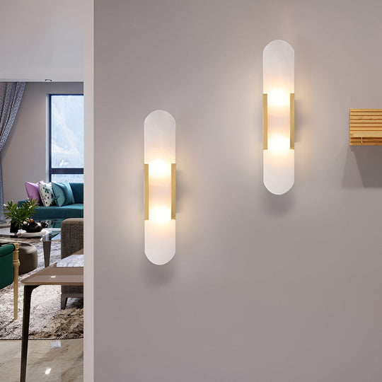 Electroplated Metal G4 LED Up and Down Wall Sconce