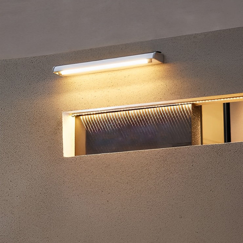 Rectangular Adjustable Waterproof LED Solar Wall Lamp