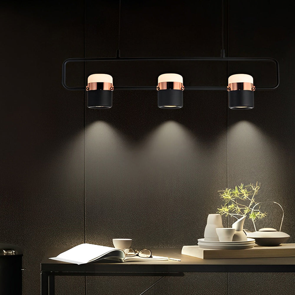 Rotatable Creative Electroplated Metal LED Nordic Chandelier Pendant Light