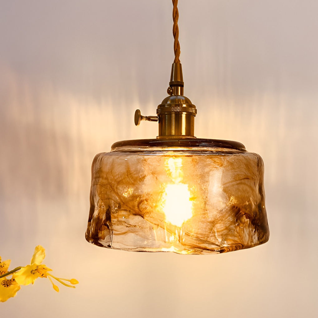 Creative Electroplated Metal Glass LED Nordic Island Light Hanging Lamp