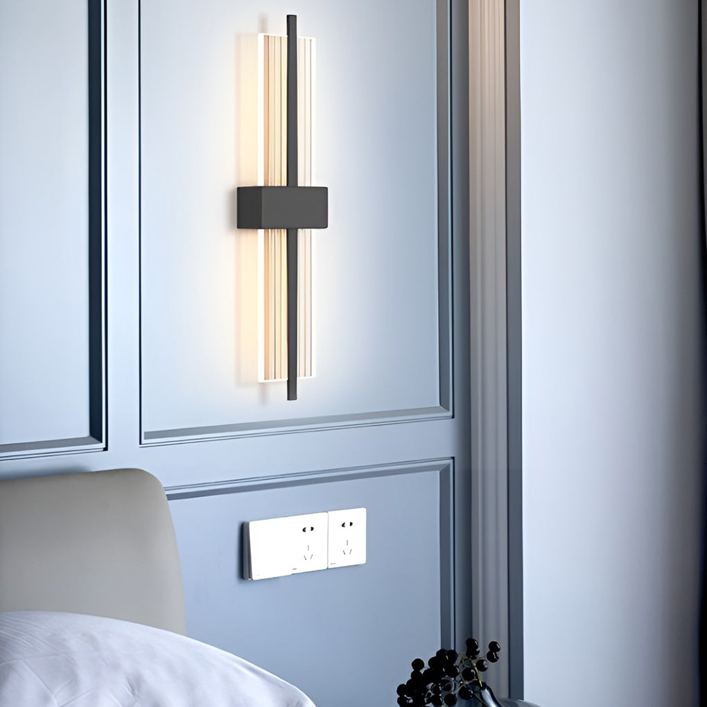 Creative Rectangle Warm Light Postmodern Wall Lamp