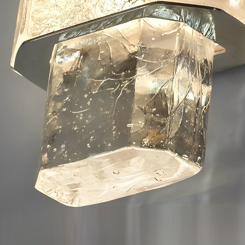 Electroplated Crystal Glass Postmodern LED Wall Lamp