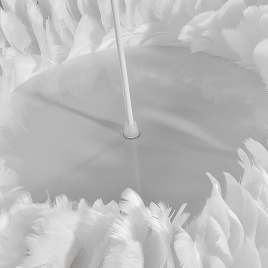 Minimalist Feathers White Creative Modern Pendant Lighting Chandelier