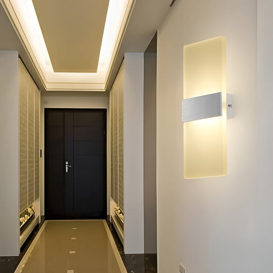 Rectangular Acrylic 6W LED Modern Wall Sconce