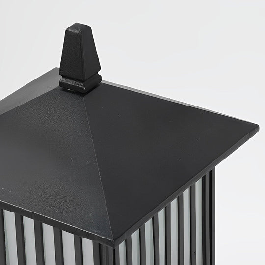 Retro Waterproof LED Black Modern Solar Wall Lights Outdoor Sconce