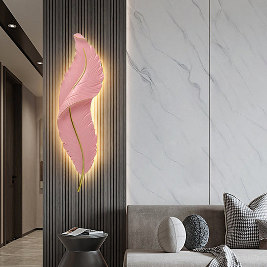 Creative Feather Wall Light LED Luxury Modern Wall Sconce