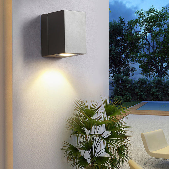 Square Adjustable Motion Sensor LED Wall Lamp Indoor Outdoor Sconce