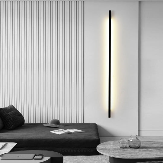 Minimalist Strip LED Wall Lamp with 3-Step Dimming