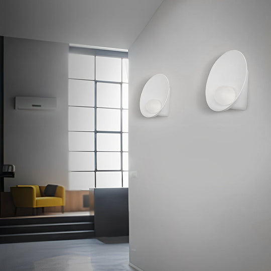 Round Resin Glass Nordic Decorative LED Wall Lamp