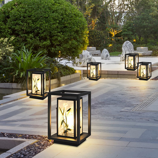 Artistic Solar LED Pathway Light with Pattern