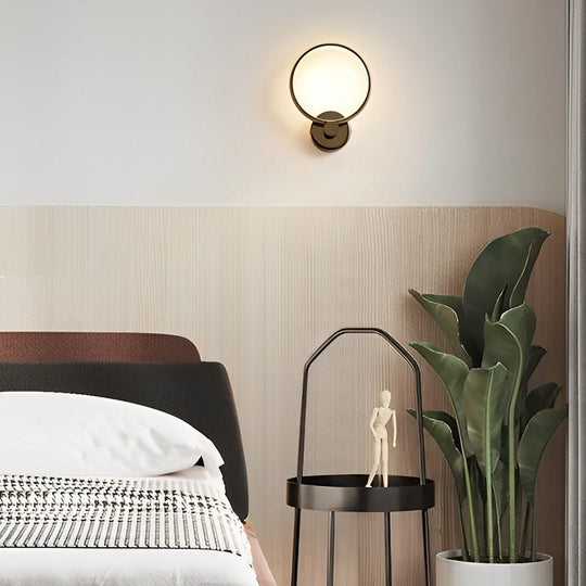 Circular Minimalist Aluminum LED Nordic Wall Lamp