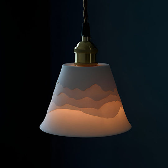 Mountains Shadow Ceramic LED Pendant Light