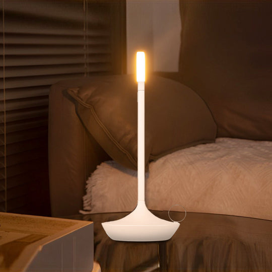 Cordless Candle Wick LED Table Lamp with Touch Dimming