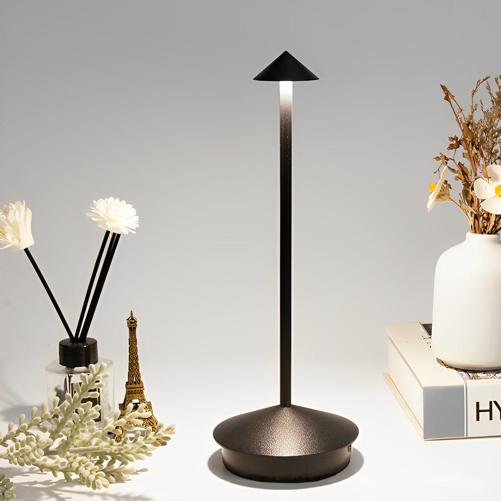 Mini Triangle LED Table Lamp – Cordless & Dimmable