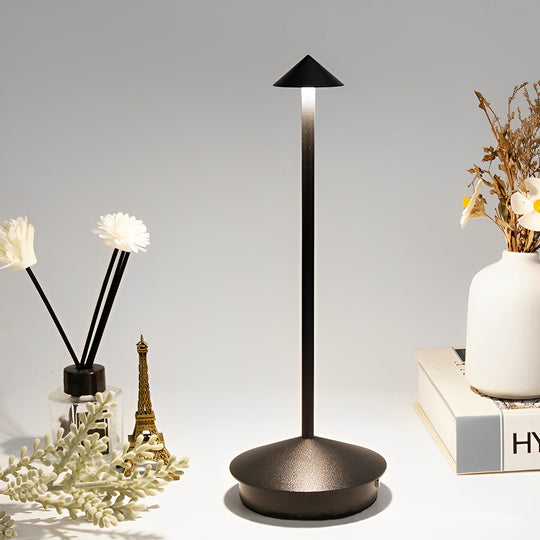 Mini Triangle LED Table Lamp – Cordless & Dimmable