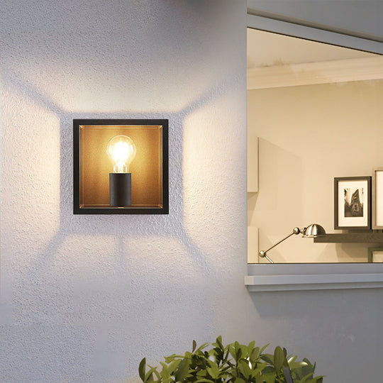 Square Frame Decorative Modern Wall Sconce Lighting