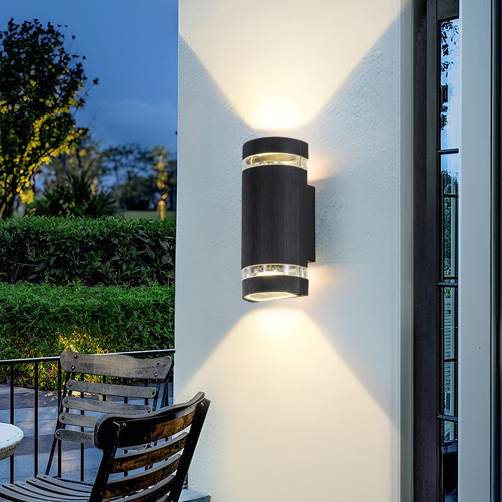 Waterproof LED Up and Down Lights Outdoor Wall Sconce Lighting