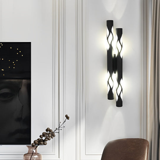 Flames Hollow Up and Down LED Modern Wall Lamp