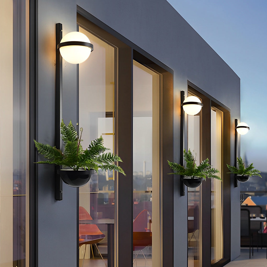 Creative Flowerpot Outdoor Wall Light