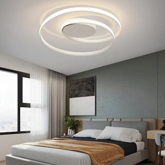 Circular Stepless Dimming LED Modern Ceiling Light Flush Mount