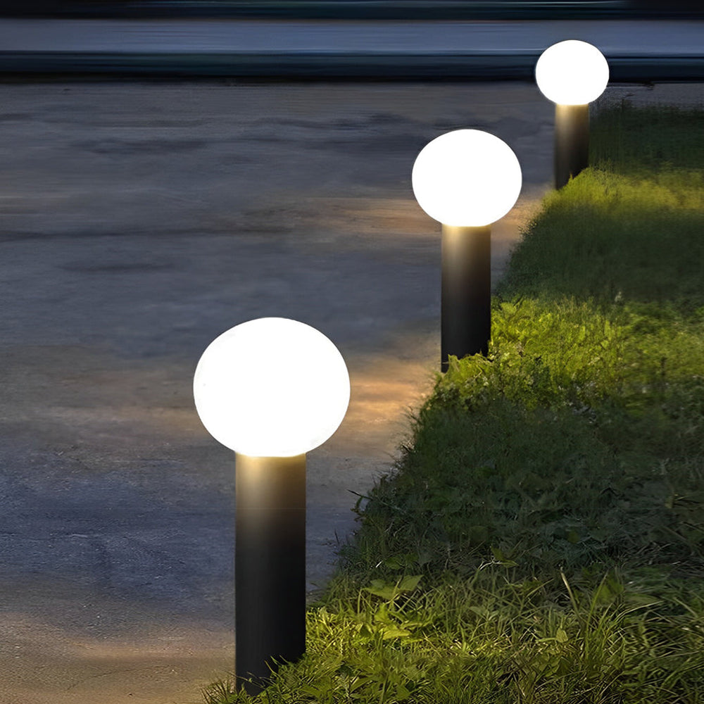 Elegant Round Ball LED Pathway Lights Waterproof and Sturdy
