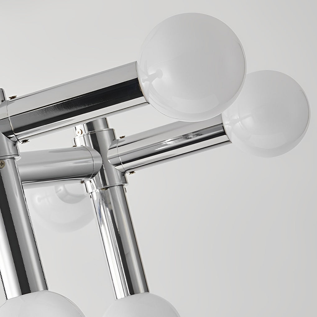10-Light Glass Ball Creative Sputnik Modern Chandelier – Chrome Finish