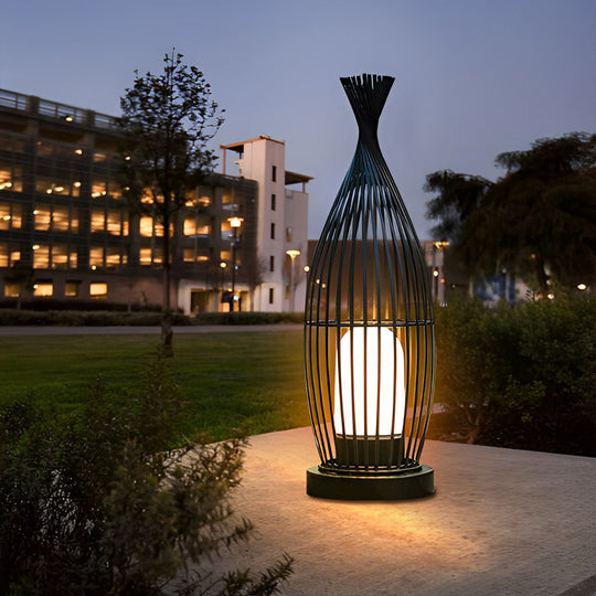 Industrial Caged LED Outdoor Floor Lamp Waterproof