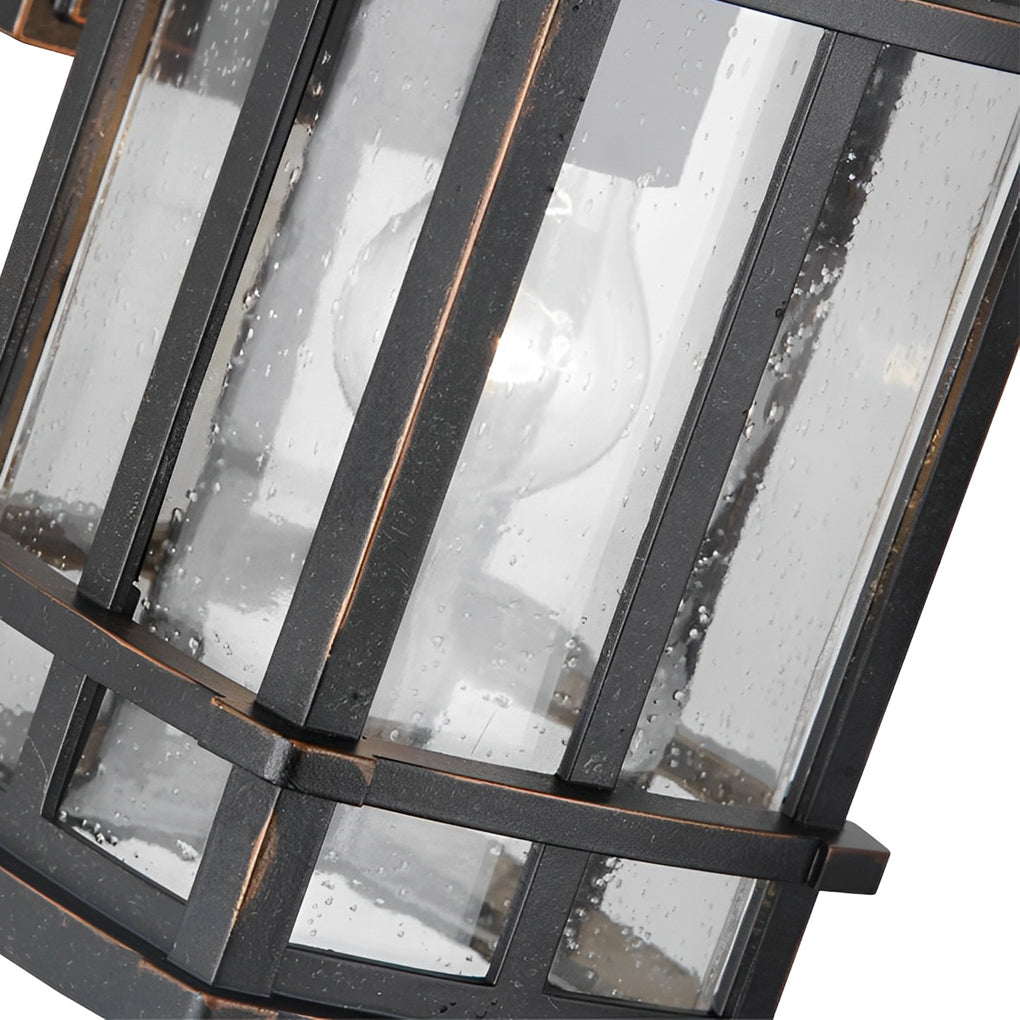 Retro Bubbles Glass Outdoor Wall Light